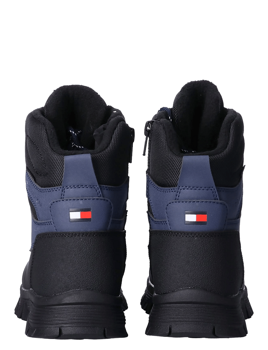 Tommy Hilfiger - FUNCTIONAL BOOTIE BLACK/BLUE - vinterstövlar - black/blue - 5