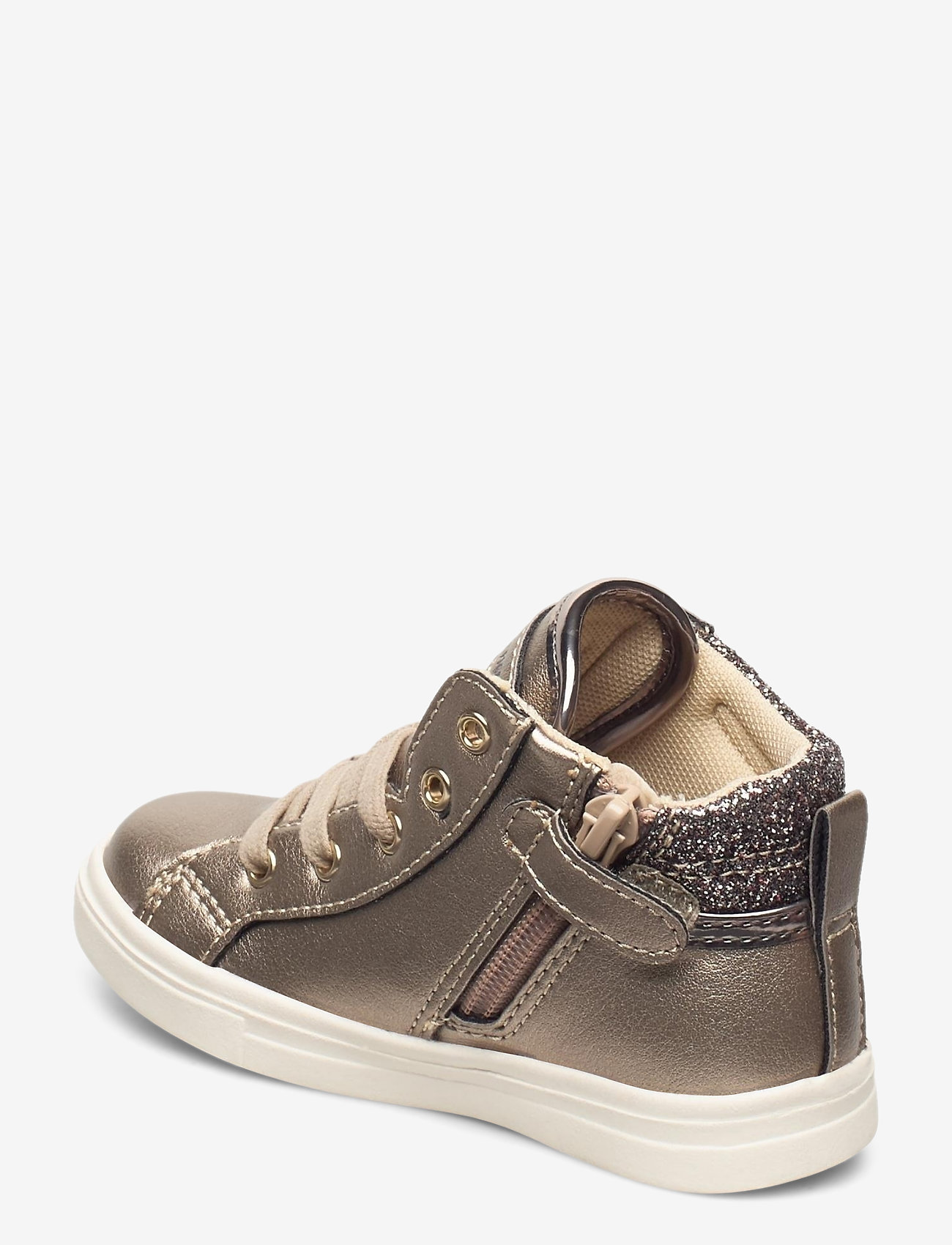 Tommy Hilfiger - LACE-UPHIGH TOP SNEAKER - metallic dark gold - 2