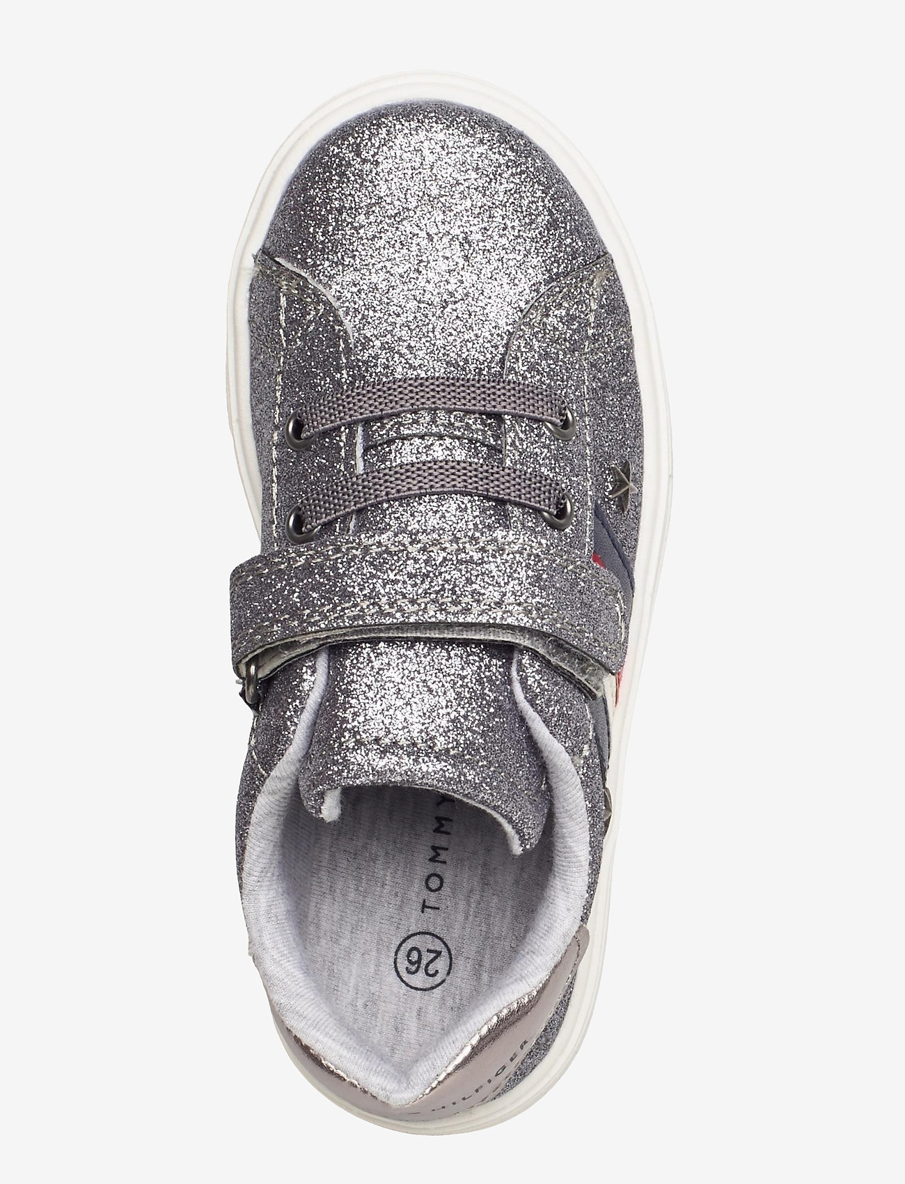 Tommy Hilfiger - LOW CUT VELCRO SNEAKER GREY - gun metal - 3