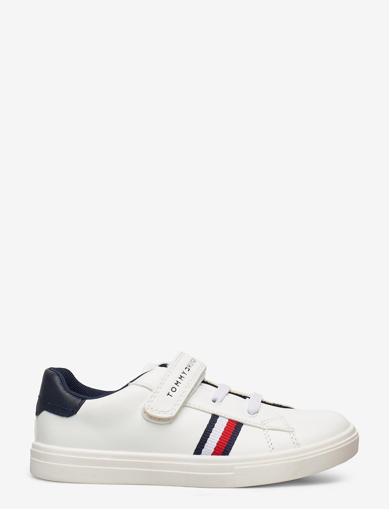 Tommy Hilfiger - LOW CUT LACE-UPVELCRO SNEAKER - white/blue - 1