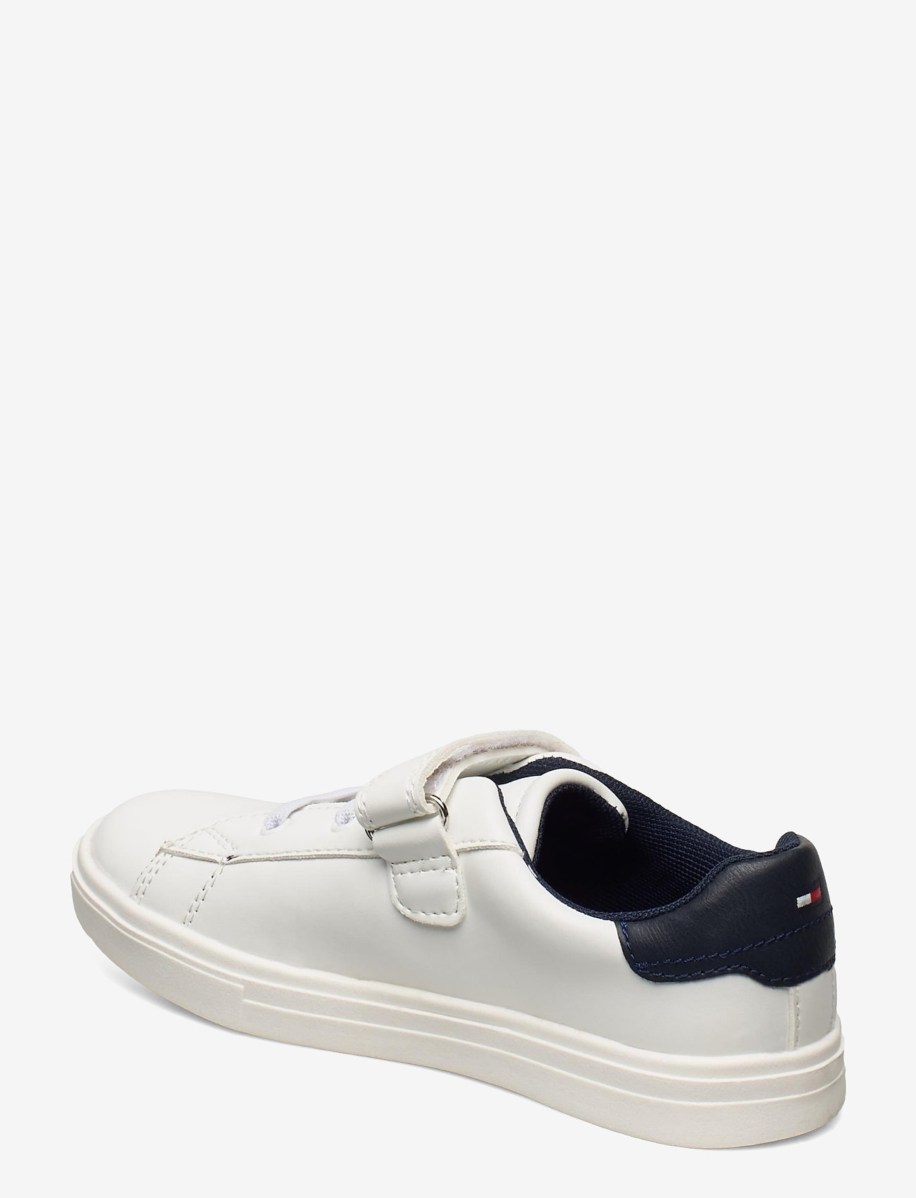 Tommy Hilfiger - LOW CUT LACE-UPVELCRO SNEAKER - white/blue - 2