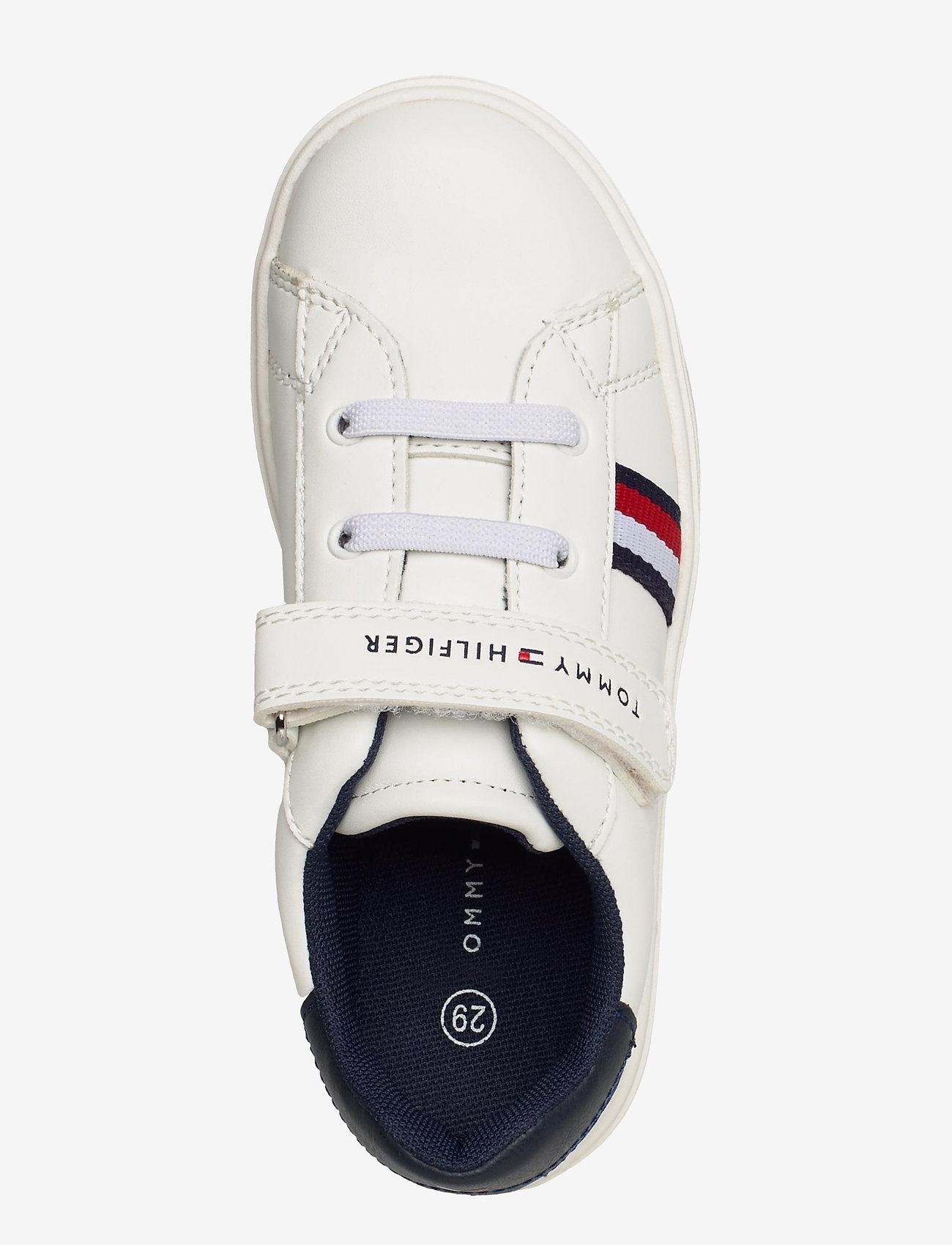 Tommy Hilfiger - LOW CUT LACE-UPVELCRO SNEAKER - white/blue - 3