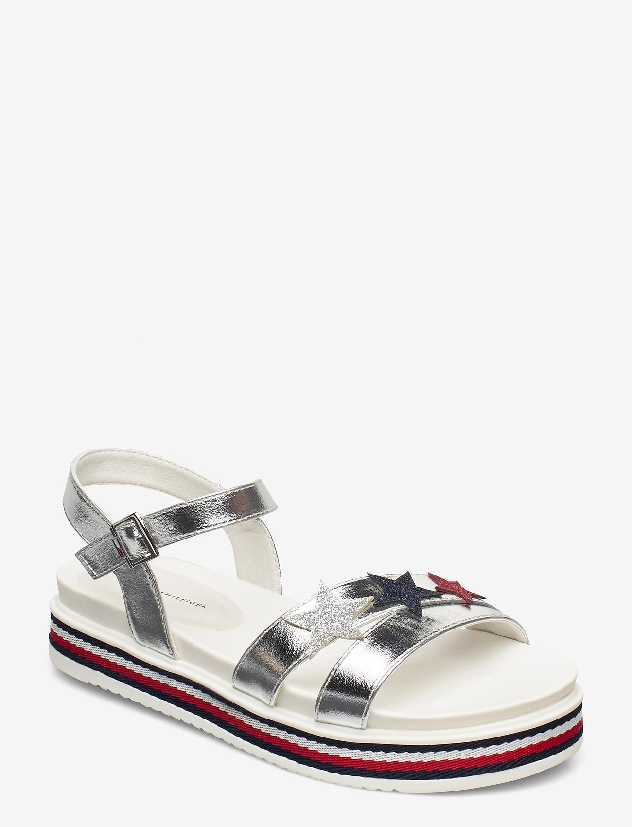 Tommy Hilfiger - PLATFORM SANDAL - silver/multicolor - 0