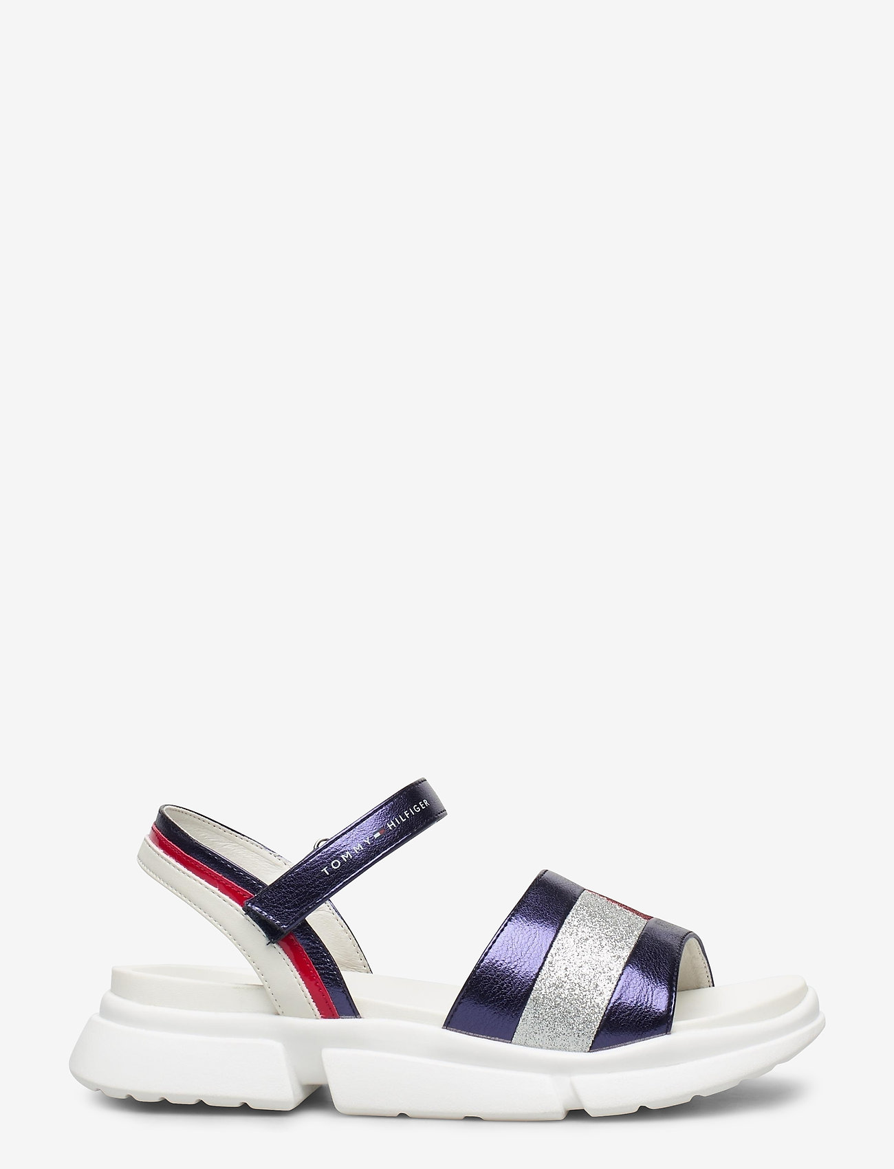 Tommy Hilfiger - VELCRO SANDAL - blue/silver/red - 1