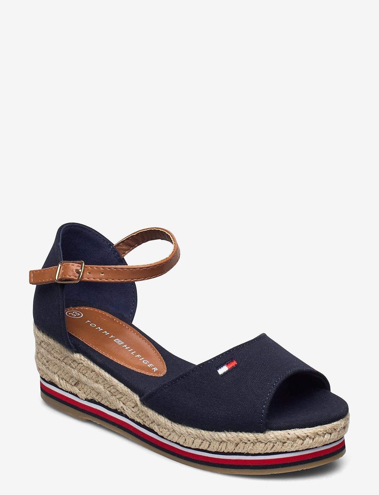 Tommy Hilfiger - ROPE WEDGE SANDAL - blue - 0