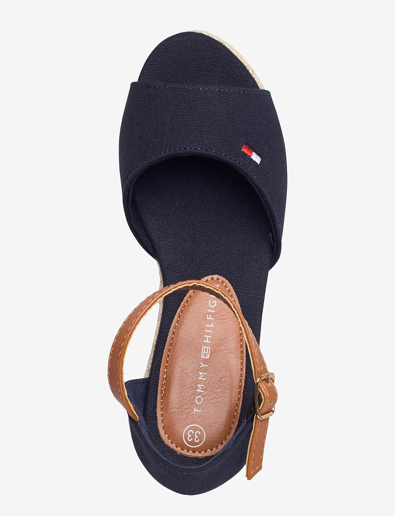 Tommy Hilfiger - ROPE WEDGE SANDAL - blue - 3