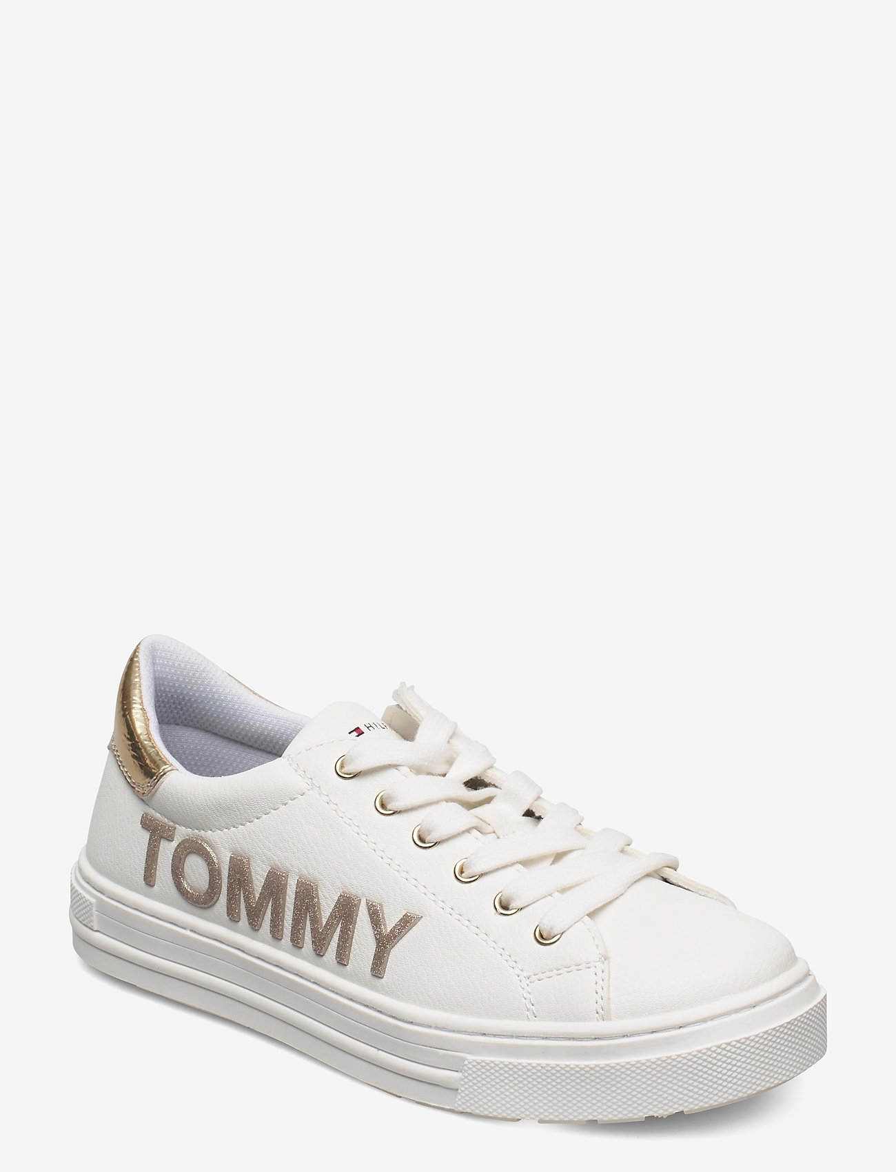 Tommy Hilfiger - LOW CUT LACE-UP SNEAKERG - white/gold - 0