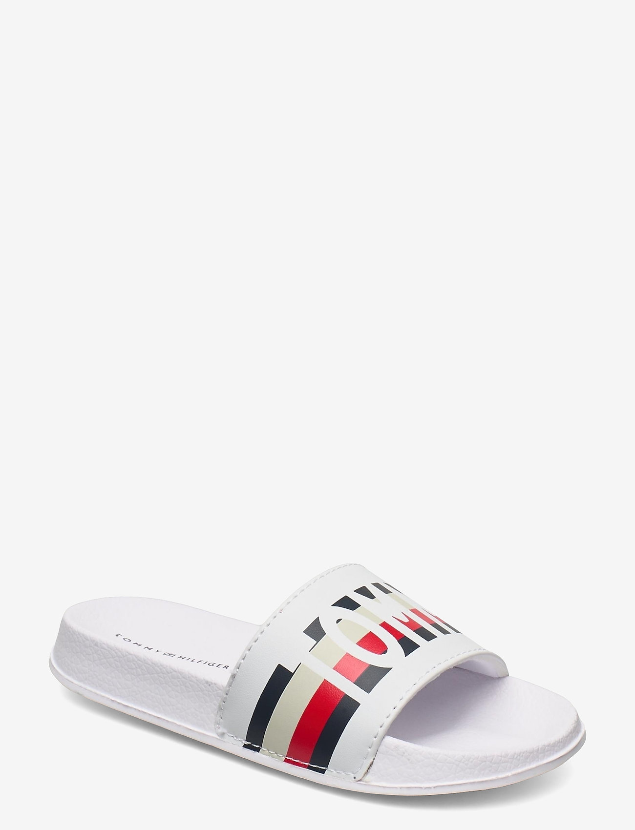 Tommy Hilfiger - LOGO PRINT POOL SLIDE - white - 0