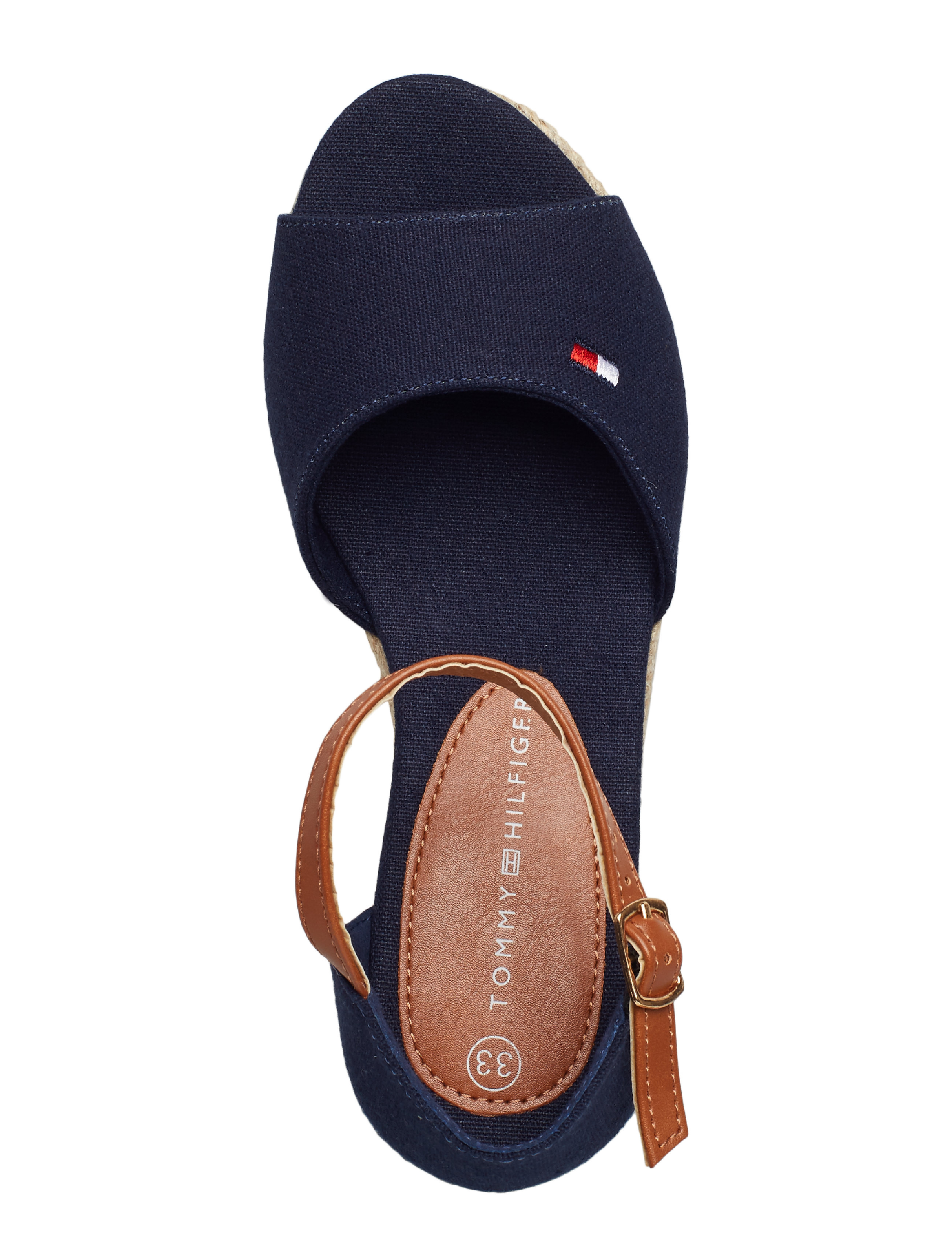 Tommy Hilfiger - ROPE WEDGE SANDAL - blu - 3