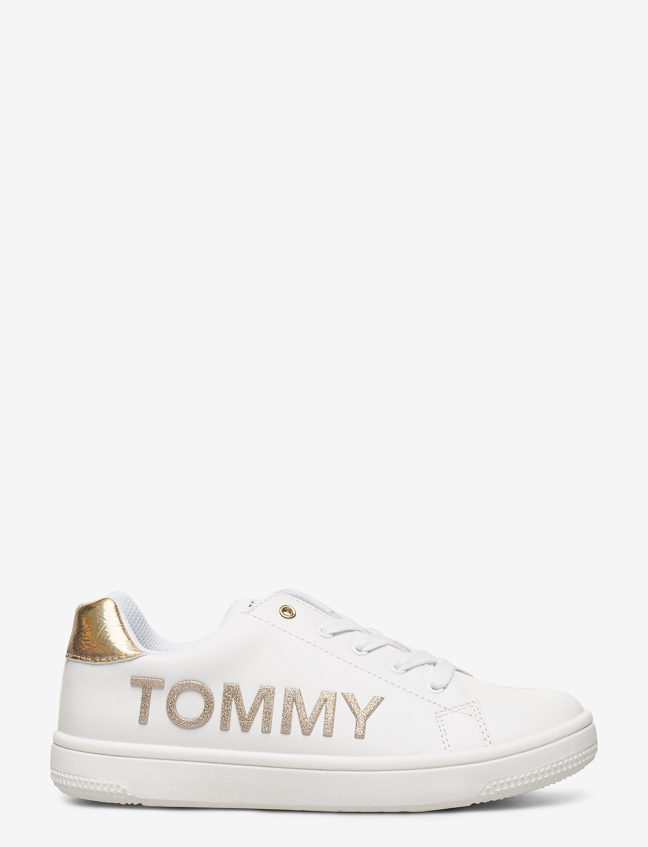 Tommy Hilfiger - LOW CUT LACE-UP SNEAKER - white/gold - 1