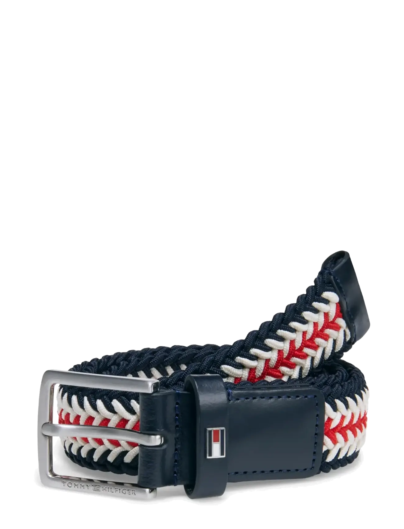 Tommy Hilfiger BRAIDED ELASTICATED BELT - Accessories - RED WHITE BLUE STRIPE / multi