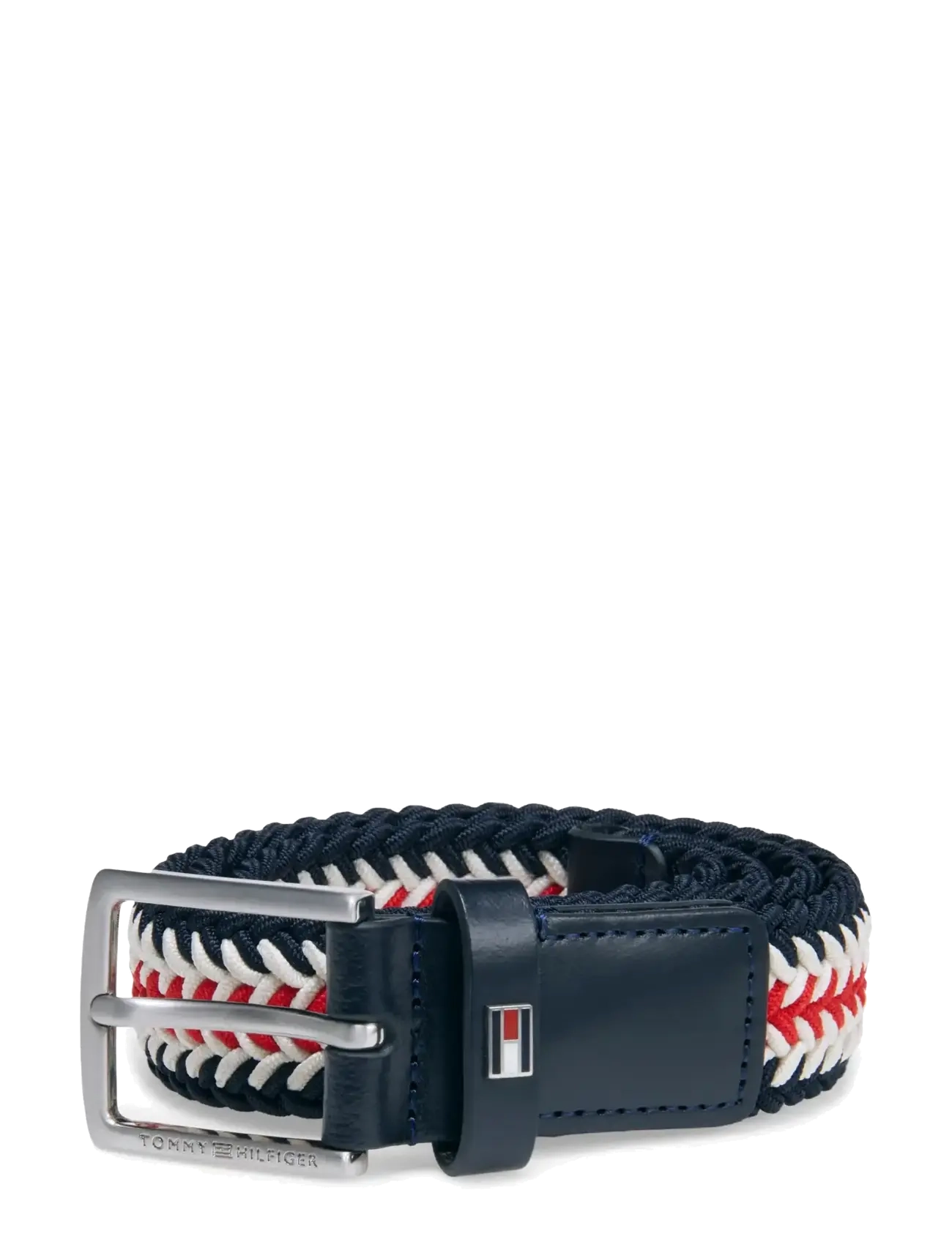 Tommy Hilfiger - BRAIDED ELASTICATED BELT - premium-styles - red white blue stripe - 1