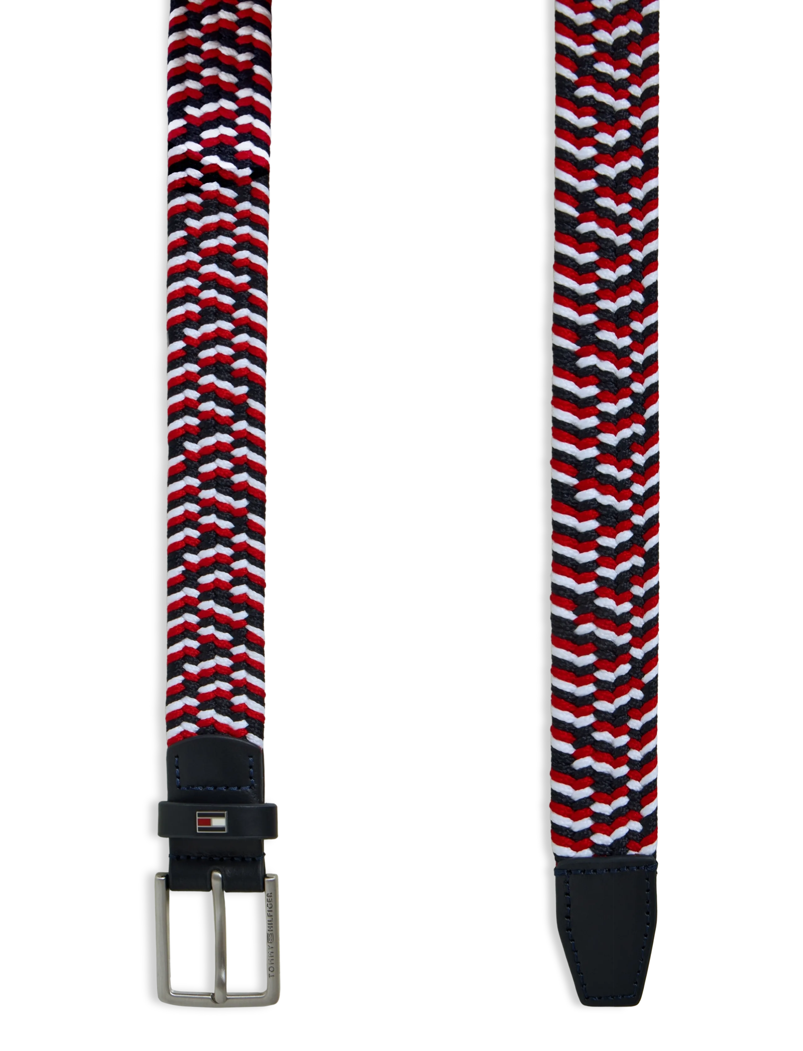 Tommy Hilfiger - BRAIDED ELASTICATED BELT - vööd - red white blue stripe - 1