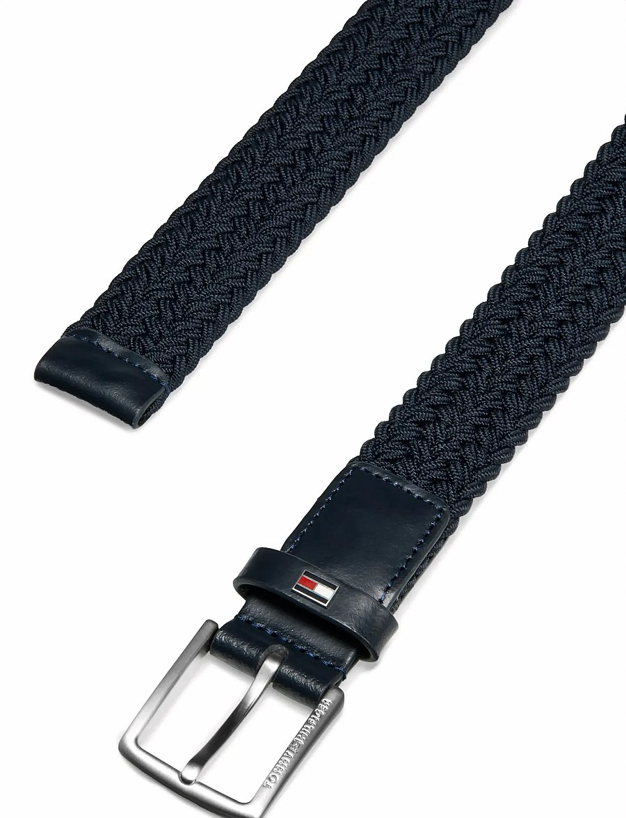 Tommy Hilfiger - BRAIDED ELASTICATED BELT - belts - space blue - 2