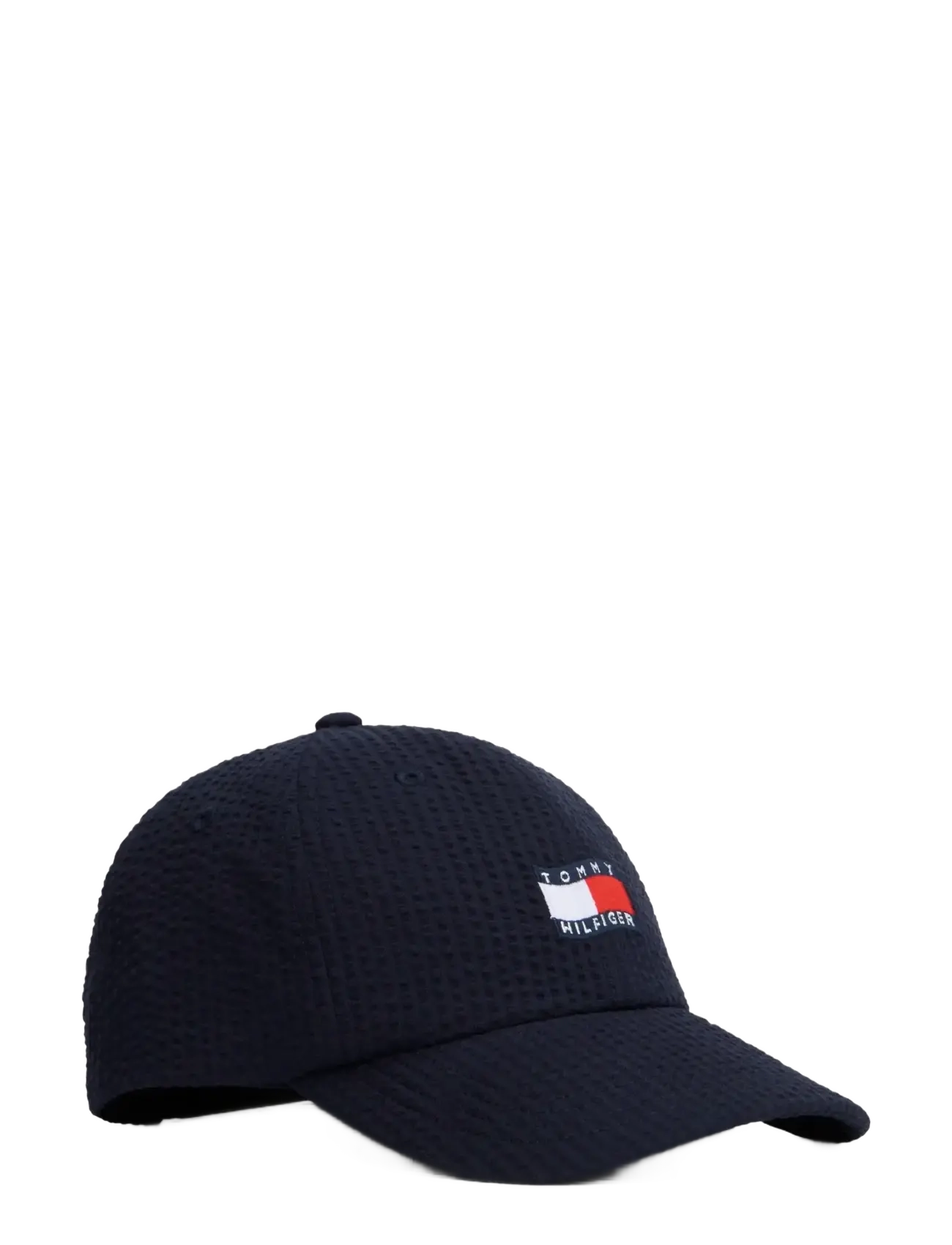 Tommy Hilfiger WAVY FLAG SEERSUCKER CAP - Accessoarer - SPACE BLUE / navy