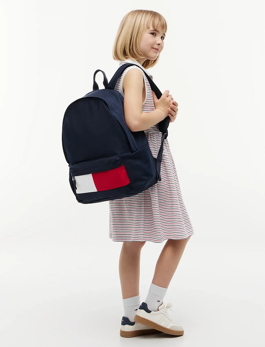 Tommy Hilfiger - ESSENTIAL FLAG BACKPACK - backpacks - space blue - 0