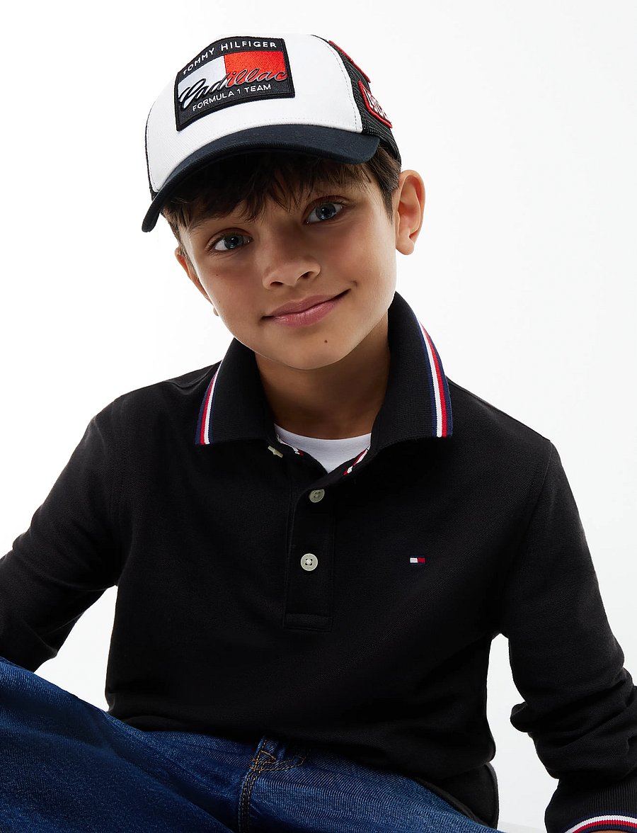 Tommy Hilfiger - TH X CF1 FLAG TRUCKER CAP - nokamütsid - black - 3