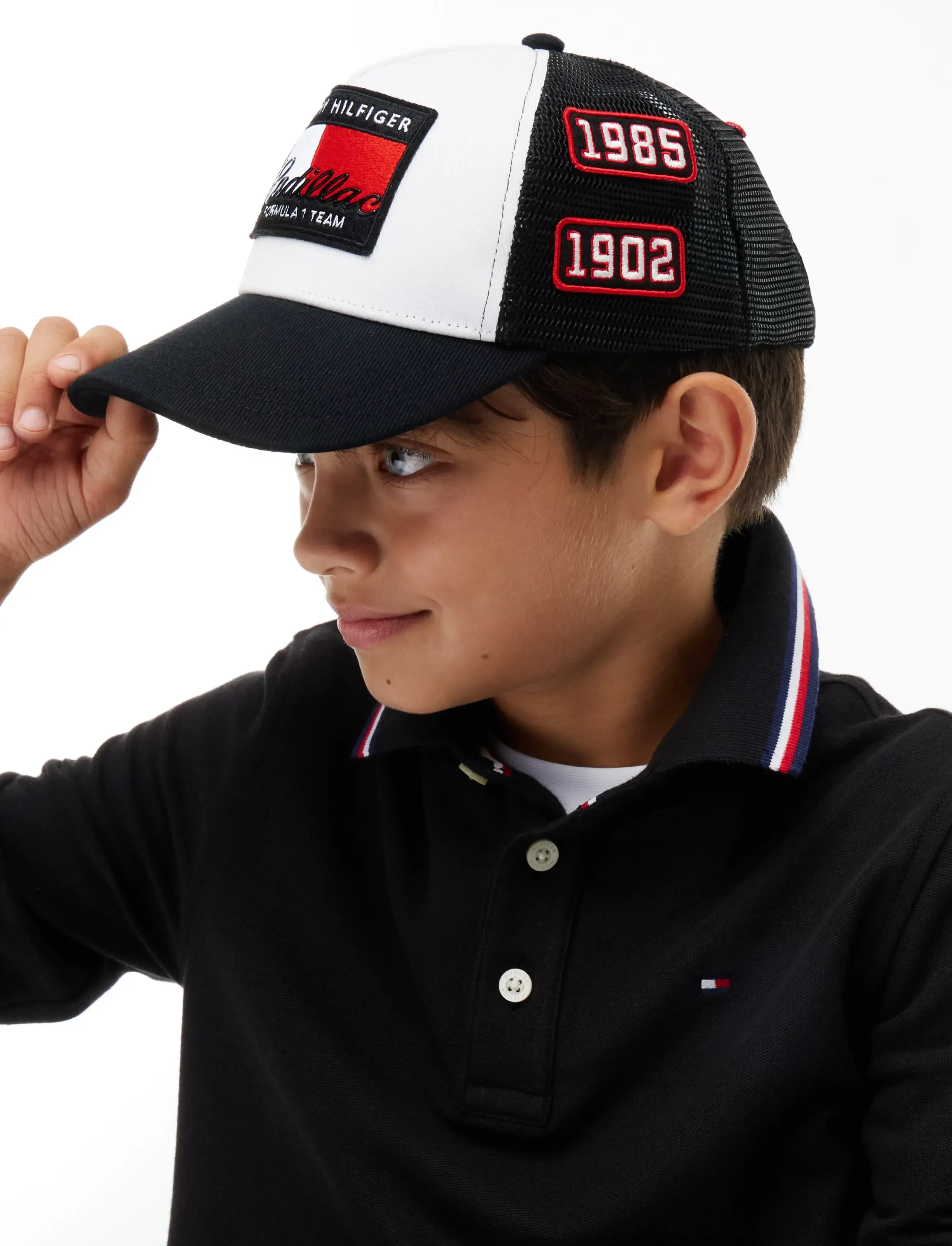 Tommy Hilfiger - TH X CF1 FLAG TRUCKER CAP - nokamütsid - black - 4