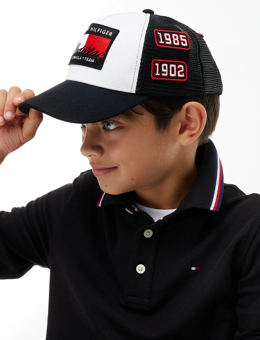 Tommy Hilfiger - TH X CF1 FLAG TRUCKER CAP - nokamütsid - black - 4