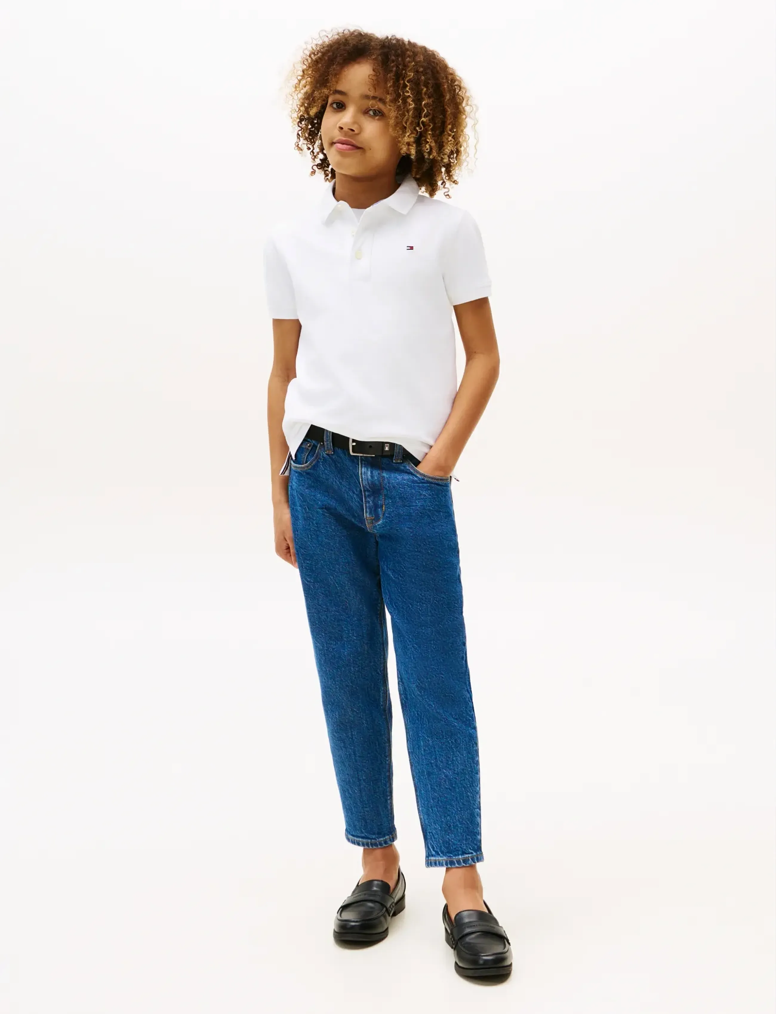 Tommy Hilfiger BOYS TOMMY POLO S/S - Pikéer - BRIGHT WHITE / white