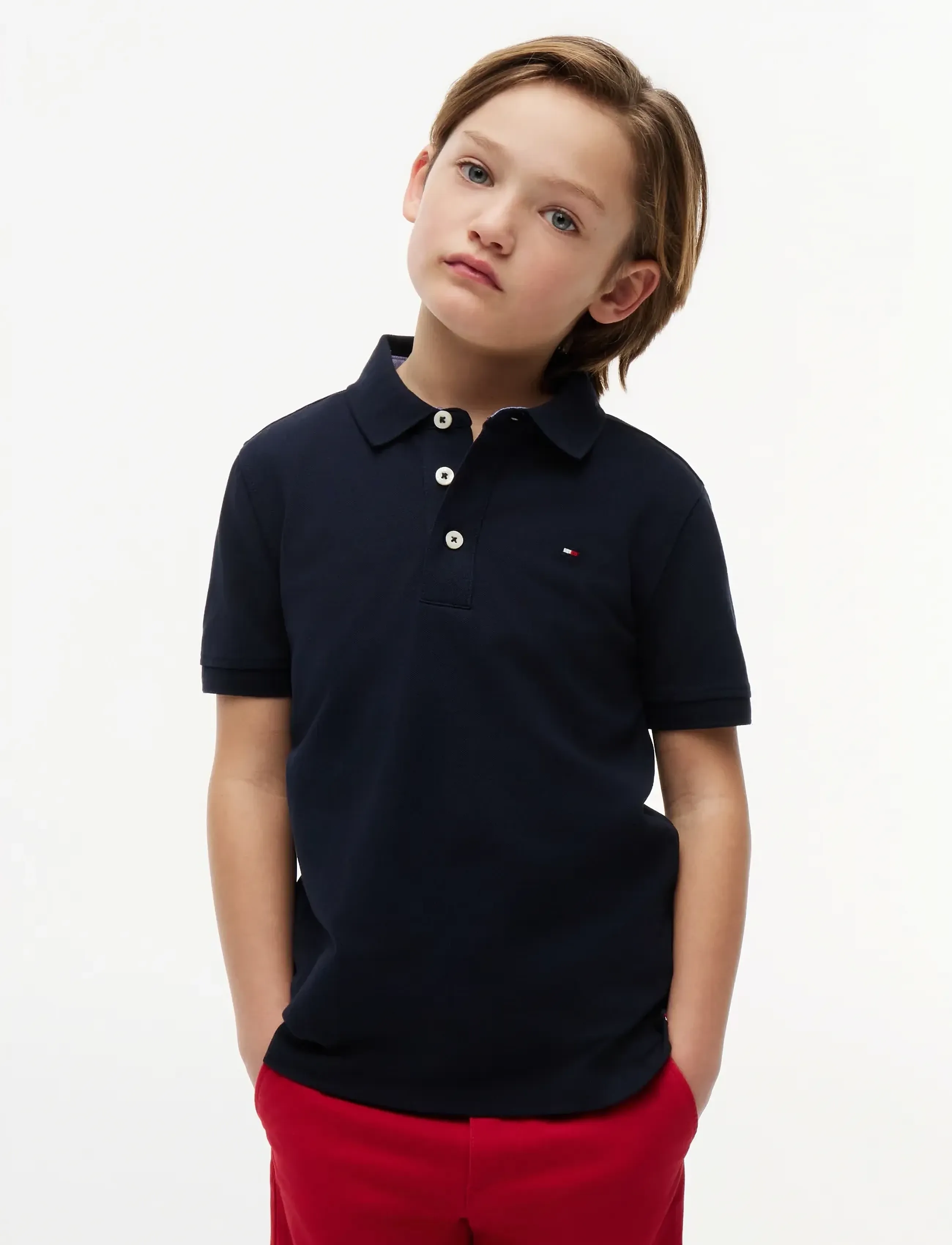 Tommy Hilfiger BOYS TOMMY POLO S/S - Poloshirts - SKY CAPTAIN / navy
