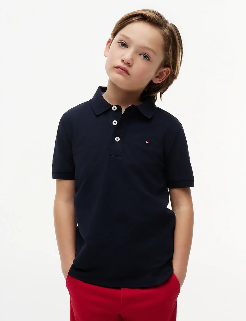 Tommy Hilfiger - BOYS TOMMY POLO S/S - kortærmede poloer - sky captain - 0