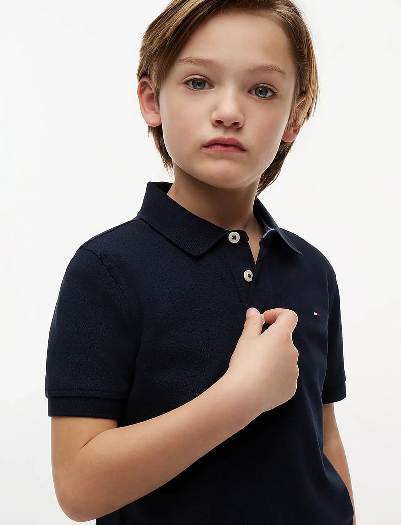 Tommy Hilfiger - BOYS TOMMY POLO S/S - kortærmede poloer - sky captain - 4