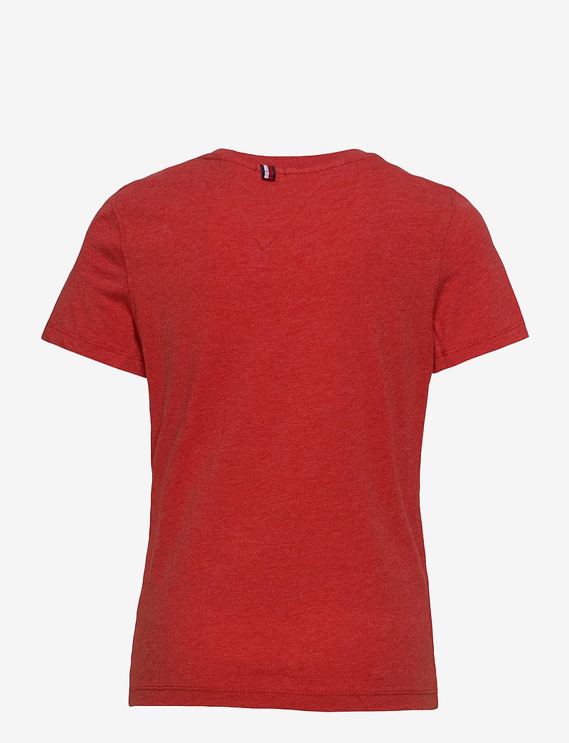 Tommy Hilfiger - BOYS BASIC CN KNIT S/S - kortärmade t-shirts - apple red heather - 1