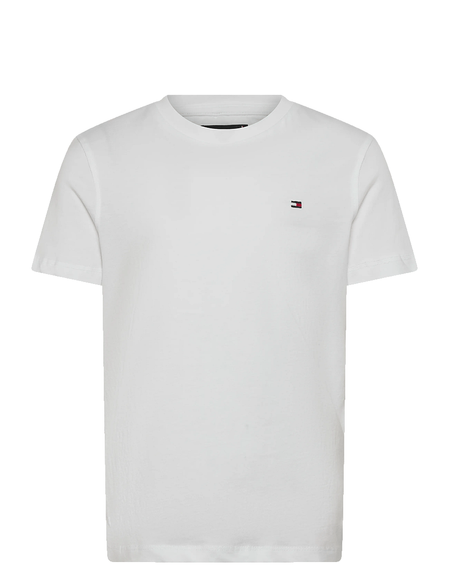 Tommy Hilfiger - BOYS BASIC CN KNIT S/S - lühikeste varrukatega t-särgid - bright white - 1