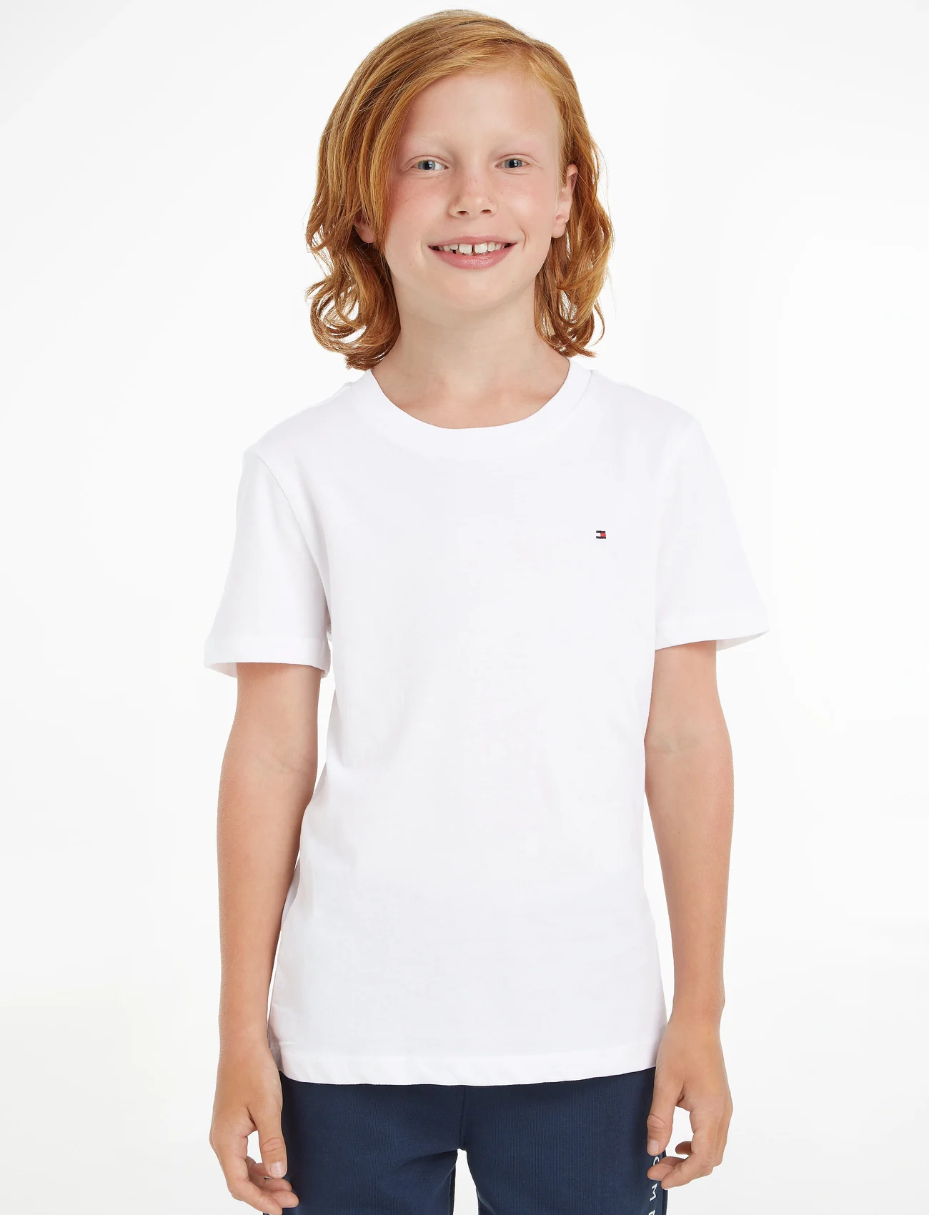 Tommy Hilfiger - BOYS BASIC CN KNIT S/S - short-sleeved - bright white - 0