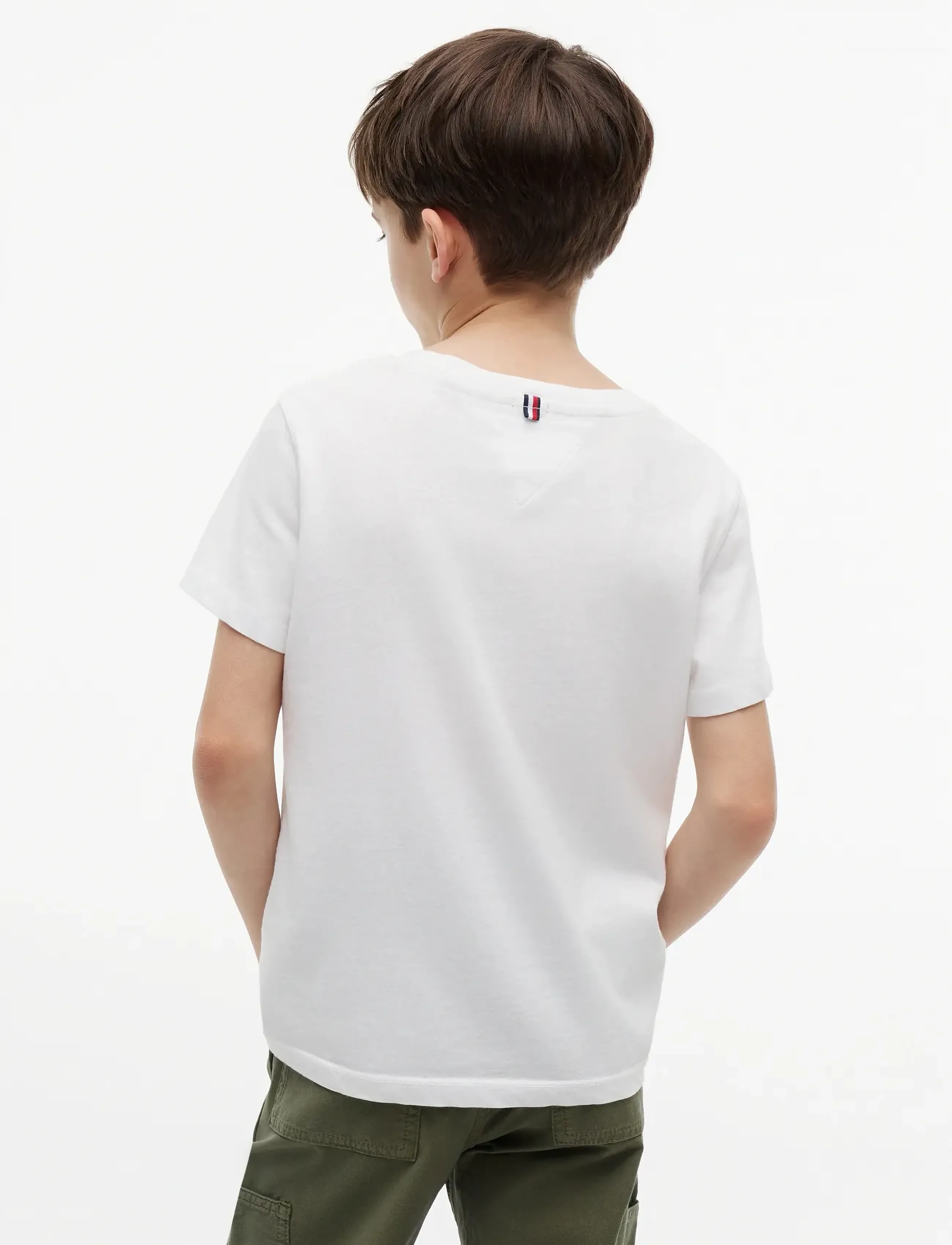 Tommy Hilfiger - BOYS BASIC CN KNIT S/S - kortærmede t-shirts - bright white - 3