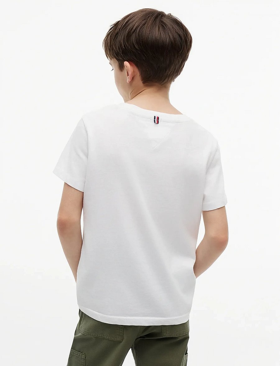 Tommy Hilfiger - BOYS BASIC CN KNIT S/S - lühikeste varrukatega t-särgid - bright white - 3