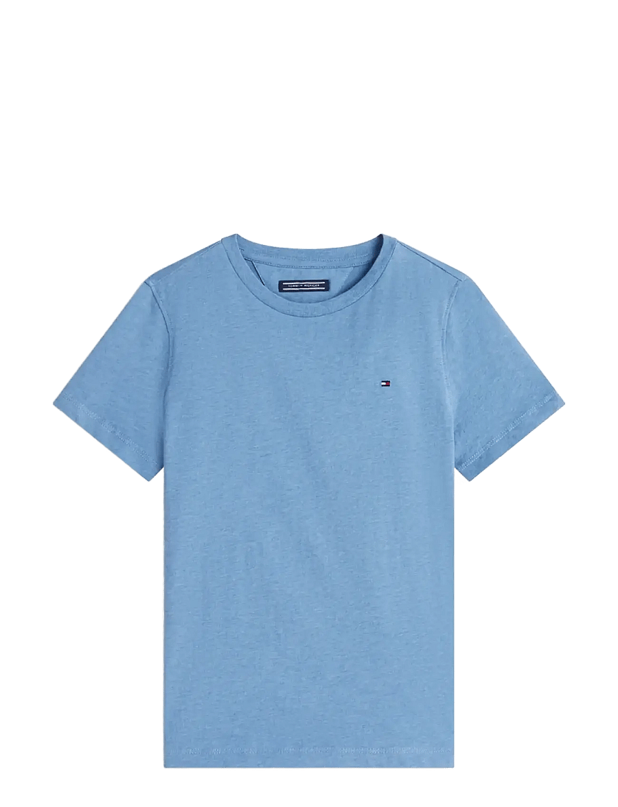 Tommy Hilfiger - BOYS BASIC CN KNIT S/S - kurzärmelige - dark allure heather - 1