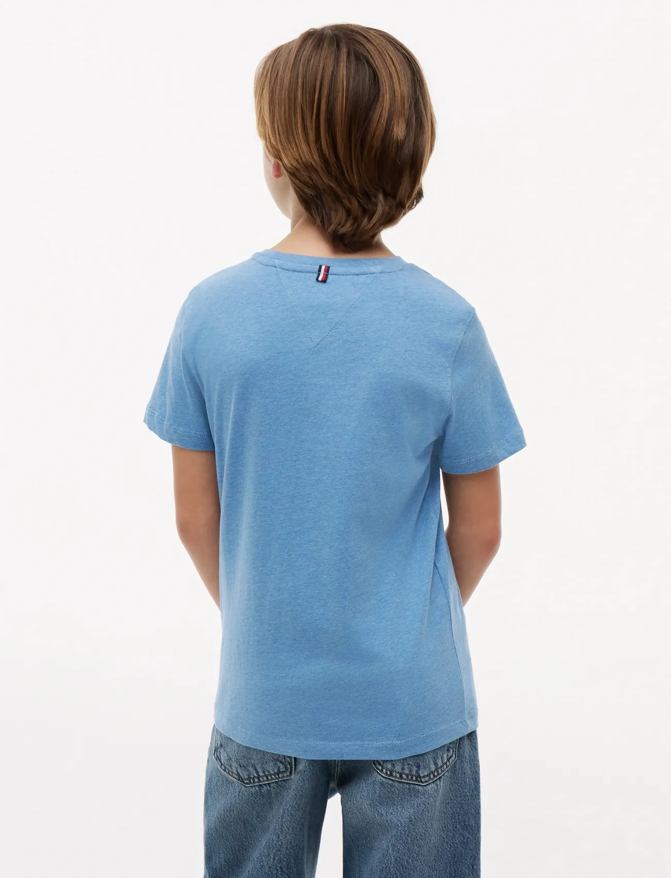 Tommy Hilfiger - BOYS BASIC CN KNIT S/S - kurzärmelige - dark allure heather - 2
