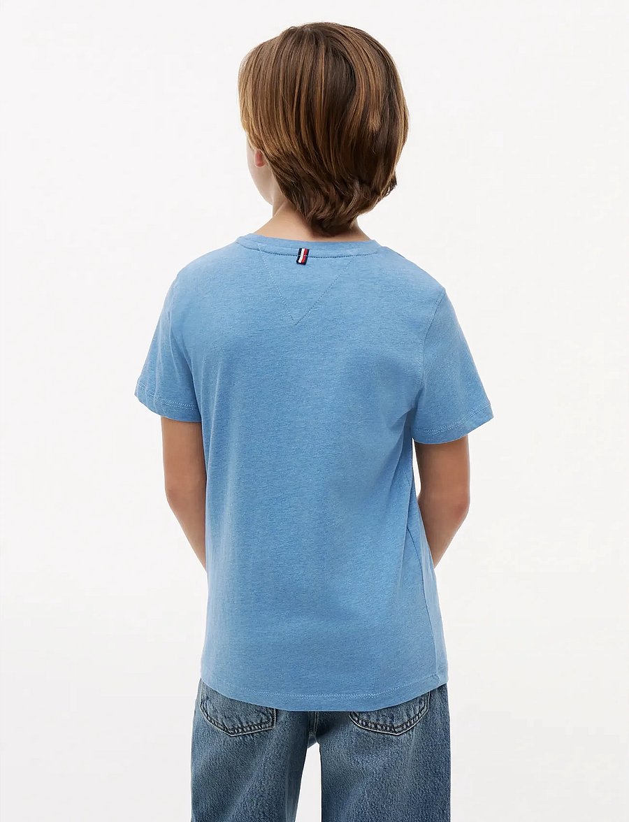 Tommy Hilfiger - BOYS BASIC CN KNIT S/S - kurzärmelige - dark allure heather - 2