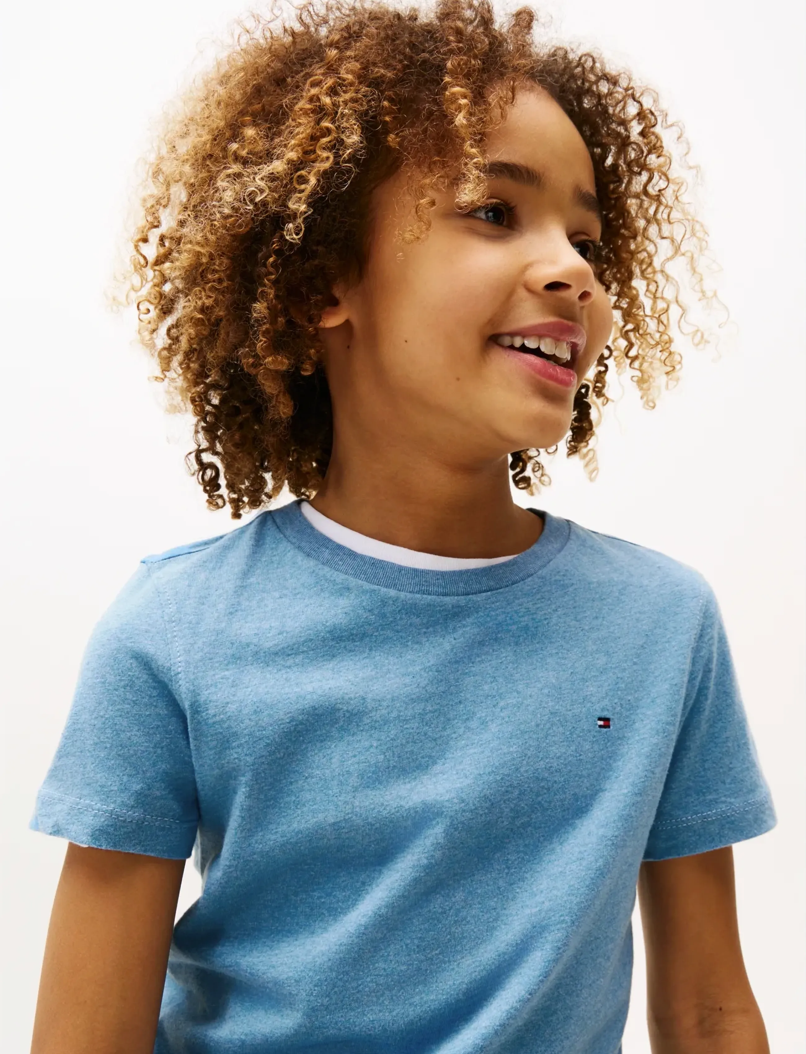Tommy Hilfiger - BOYS BASIC CN KNIT S/S - kurzärmelige - dark allure heather - 3