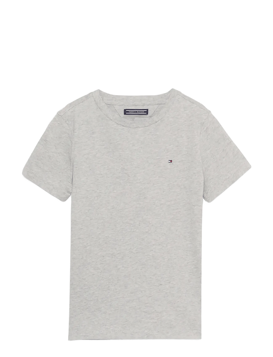 Tommy Hilfiger - BOYS BASIC CN KNIT S/S - kurzärmelige - grey heather - 1