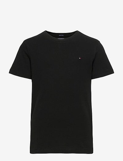 Tommy Hilfiger BOYS BASIC CN KNIT S/S - Fødselsdagsgaver - METEORITE / black