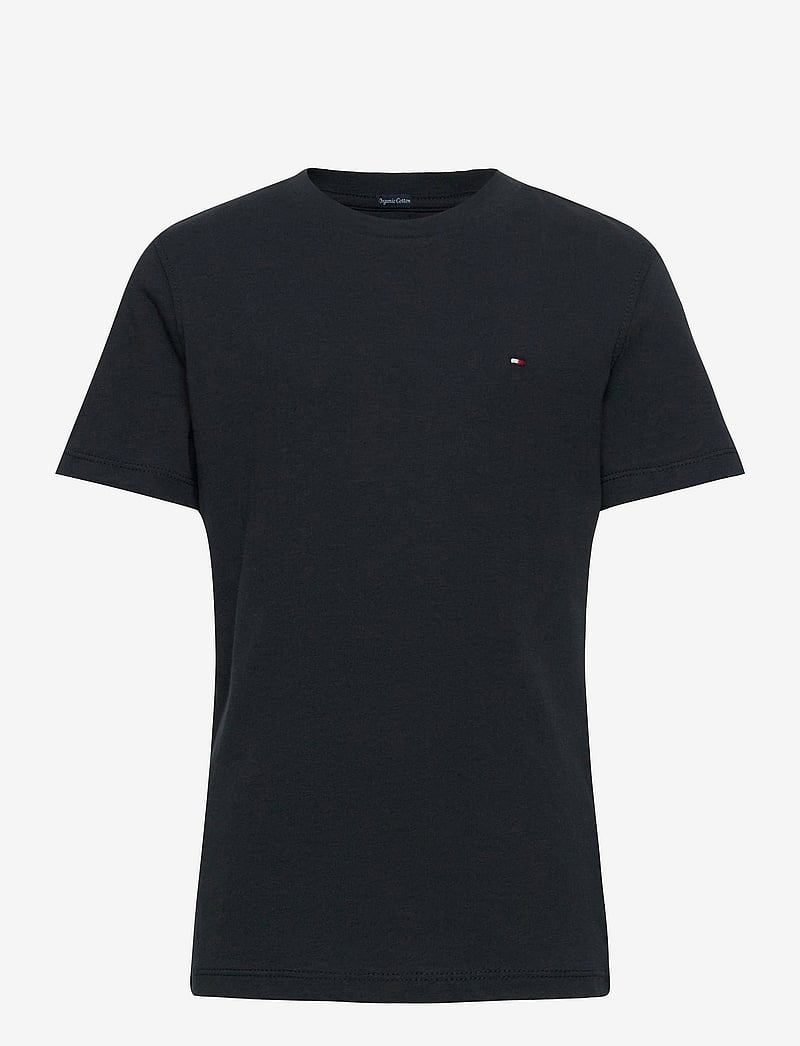 Tommy Hilfiger - BOYS BASIC CN KNIT S/S - kortärmade t-shirts - sky captain - 1