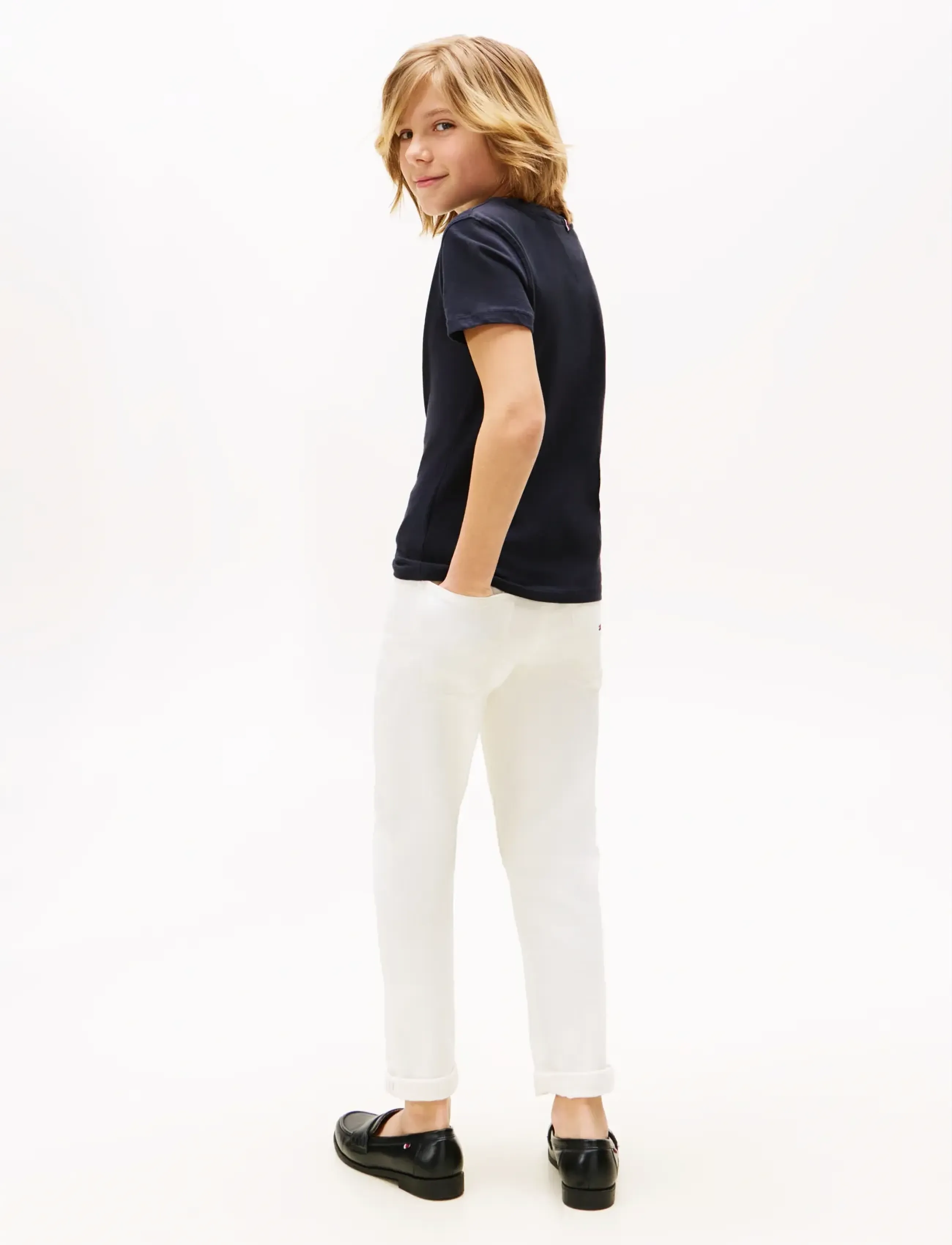 Tommy Hilfiger - BOYS BASIC CN KNIT S/S - kurzärmelige - sky captain - 3