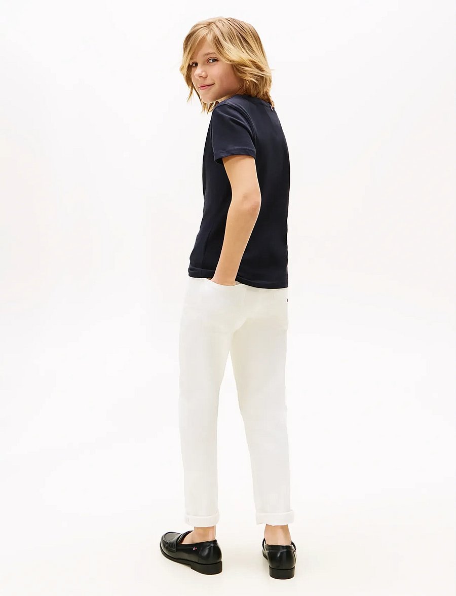 Tommy Hilfiger - BOYS BASIC CN KNIT S/S - kurzärmelige - sky captain - 3