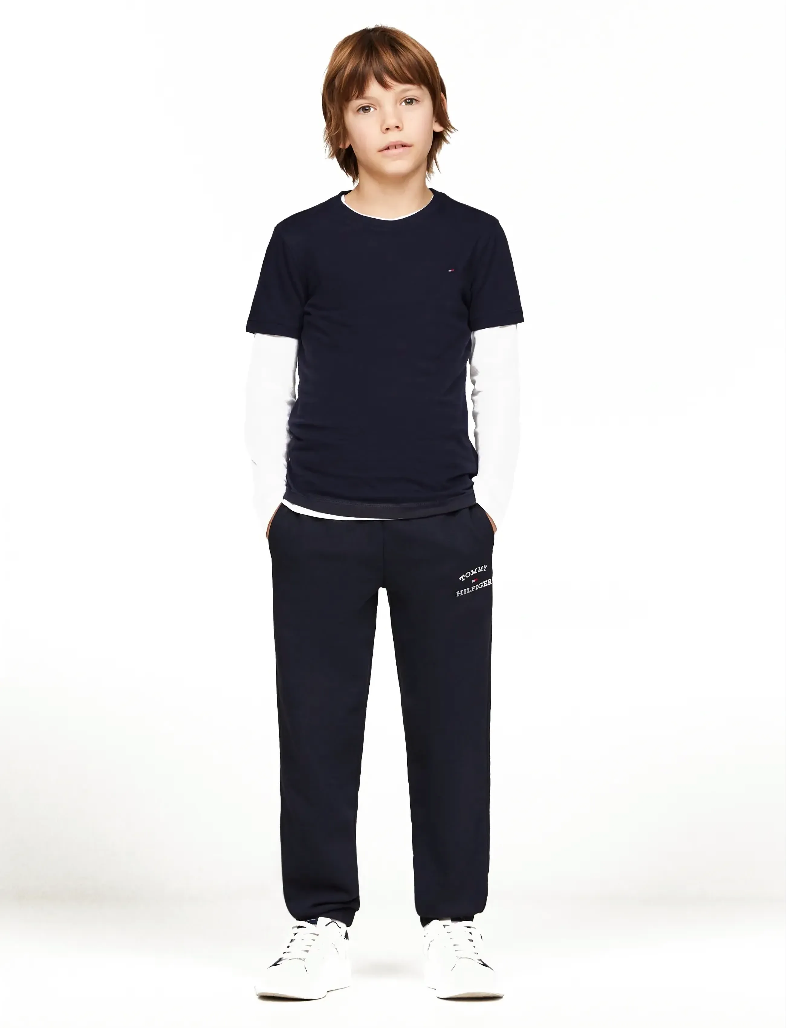 Tommy Hilfiger - BOYS BASIC CN KNIT S/S - kurzärmelige - sky captain - 5