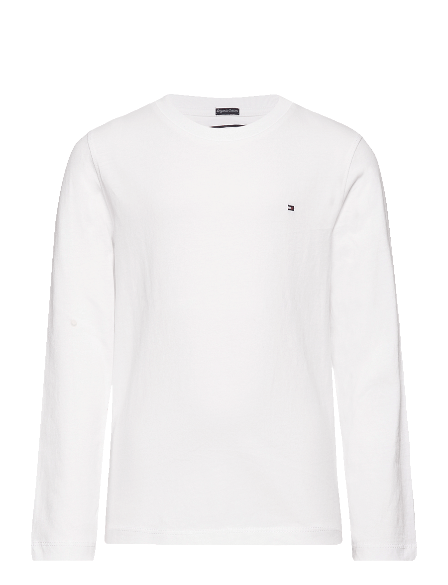 Tommy Hilfiger - BOYS BASIC CN KNIT L/S - pikkade varrukatega t-särgid - bright white - 1
