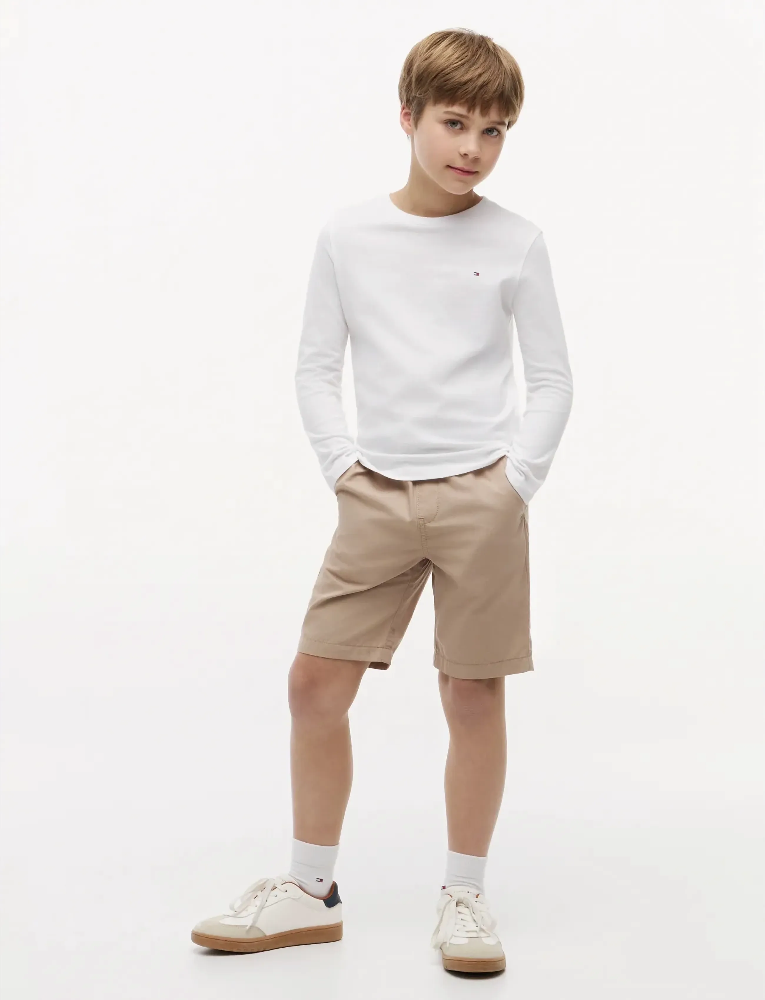 Tommy Hilfiger - BOYS BASIC CN KNIT L/S - langärmelig - bright white - 5