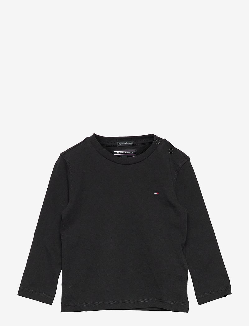 Tommy Hilfiger - BOYS BASIC CN KNIT L/S - långärmade t-shirts - meteorite - 1