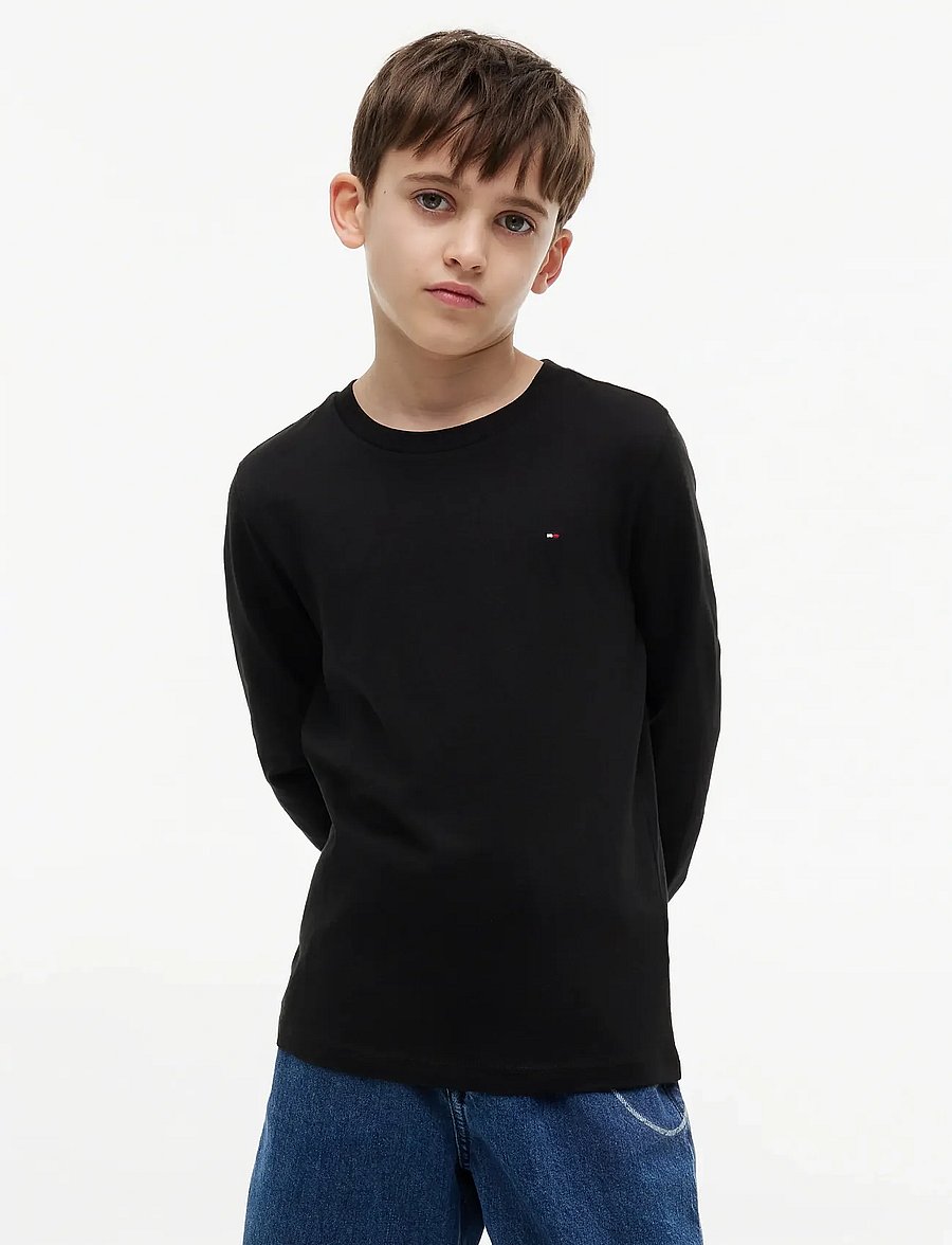 Tommy Hilfiger - BOYS BASIC CN KNIT L/S - langärmelig - meteorite - 0