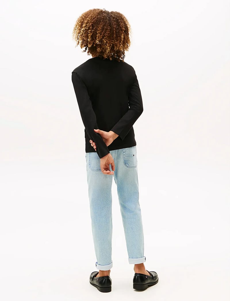 Tommy Hilfiger - BOYS BASIC CN KNIT L/S - långärmade t-shirts - meteorite - 3