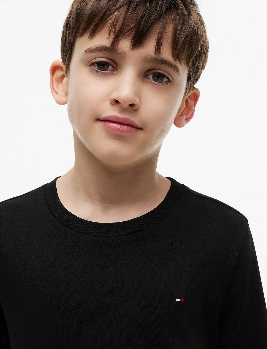 Tommy Hilfiger - BOYS BASIC CN KNIT L/S - langärmelig - meteorite - 4