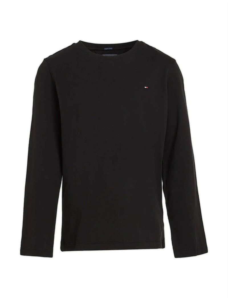 Tommy Hilfiger - BOYS BASIC CN KNIT L/S - långärmade t-shirts - meteorite - 5
