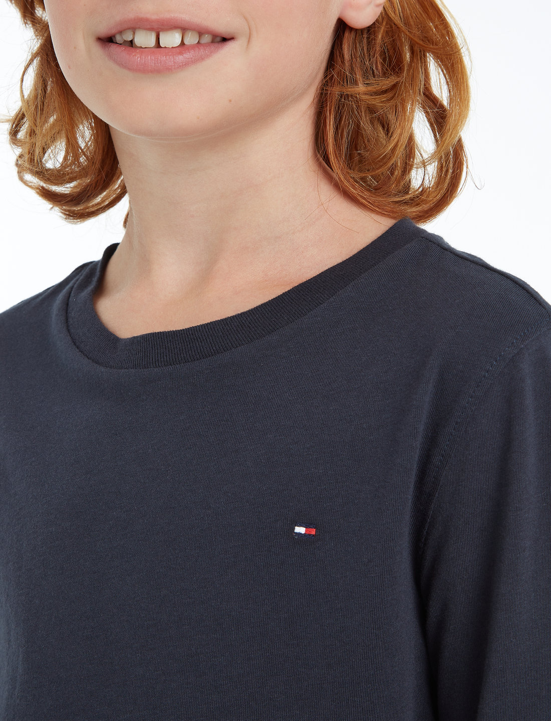 Cn Tommy Hilfiger Boys Basic Long-sleeved L/s t-shirts Knit -
